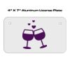 4 X 7 Aluminum License Plate  Thumbnail