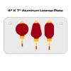 4 X 7 Aluminum License Plate  Thumbnail