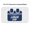 4 X 7 Aluminum License Plate  Thumbnail