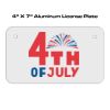 4 X 7 Aluminum License Plate  Thumbnail