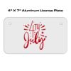 4 X 7 Aluminum License Plate  Thumbnail