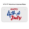 4 X 7 Aluminum License Plate  Thumbnail