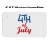 4 X 7 Aluminum License Plate  Thumbnail