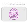4 X 7 Aluminum License Plate  Thumbnail