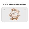 4 X 7 Aluminum License Plate  Thumbnail