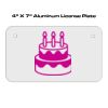 4 X 7 Aluminum License Plate  Thumbnail