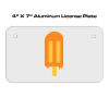 4 X 7 Aluminum License Plate  Thumbnail