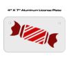 4 X 7 Aluminum License Plate  Thumbnail