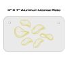 4 X 7 Aluminum License Plate  Thumbnail
