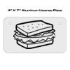 4 X 7 Aluminum License Plate  Thumbnail