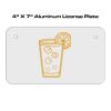 4 X 7 Aluminum License Plate  Thumbnail