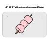 4 X 7 Aluminum License Plate  Thumbnail