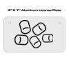 4 X 7 Aluminum License Plate  Thumbnail