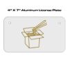 4 X 7 Aluminum License Plate  Thumbnail