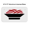 4 X 7 Aluminum License Plate  Thumbnail