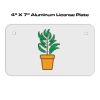 4 X 7 Aluminum License Plate  Thumbnail