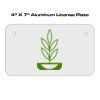 4 X 7 Aluminum License Plate  Thumbnail
