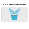 4 X 7 Aluminum License Plate  Thumbnail