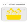 4 X 7 Aluminum License Plate  Thumbnail