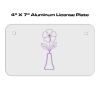 4 X 7 Aluminum License Plate  Thumbnail