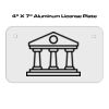 4 X 7 Aluminum License Plate  Thumbnail