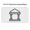4 X 7 Aluminum License Plate  Thumbnail