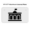 4 X 7 Aluminum License Plate  Thumbnail