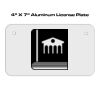 4 X 7 Aluminum License Plate  Thumbnail