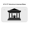 4 X 7 Aluminum License Plate  Thumbnail