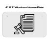 4 X 7 Aluminum License Plate  Thumbnail