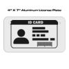 4 X 7 Aluminum License Plate  Thumbnail