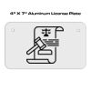 4 X 7 Aluminum License Plate  Thumbnail