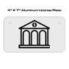 4 X 7 Aluminum License Plate  Thumbnail