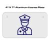 4 X 7 Aluminum License Plate  Thumbnail