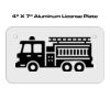 4 X 7 Aluminum License Plate  Thumbnail