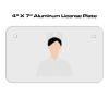 4 X 7 Aluminum License Plate  Thumbnail