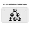 4 X 7 Aluminum License Plate  Thumbnail