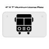 4 X 7 Aluminum License Plate  Thumbnail