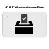 4 X 7 Aluminum License Plate  Thumbnail