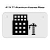 4 X 7 Aluminum License Plate  Thumbnail