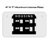 4 X 7 Aluminum License Plate  Thumbnail