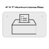 4 X 7 Aluminum License Plate  Thumbnail
