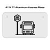 4 X 7 Aluminum License Plate  Thumbnail
