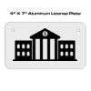 4 X 7 Aluminum License Plate  Thumbnail