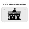 4 X 7 Aluminum License Plate  Thumbnail