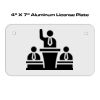 4 X 7 Aluminum License Plate  Thumbnail
