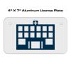 4 X 7 Aluminum License Plate  Thumbnail