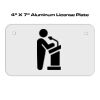 4 X 7 Aluminum License Plate  Thumbnail
