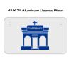 4 X 7 Aluminum License Plate  Thumbnail