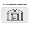 4 X 7 Aluminum License Plate  Thumbnail